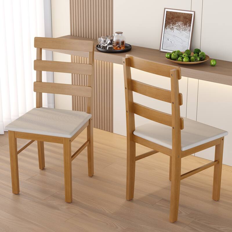 For Dining Room Living Room Dining Chair Scandinavian Style Three Horizontal Back Chairs Home Dining Room Chairs - Teak