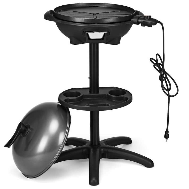 Costway Electric BBQ Grill 1350W Non-stick 4 Temperature Setting
