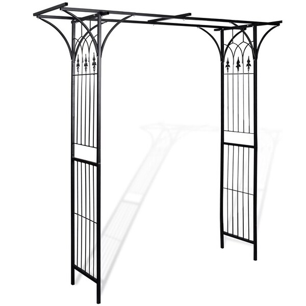 vidaXL Garden Arch Patio Backyard Plant Rose Trellis Archway Arbor Pergola