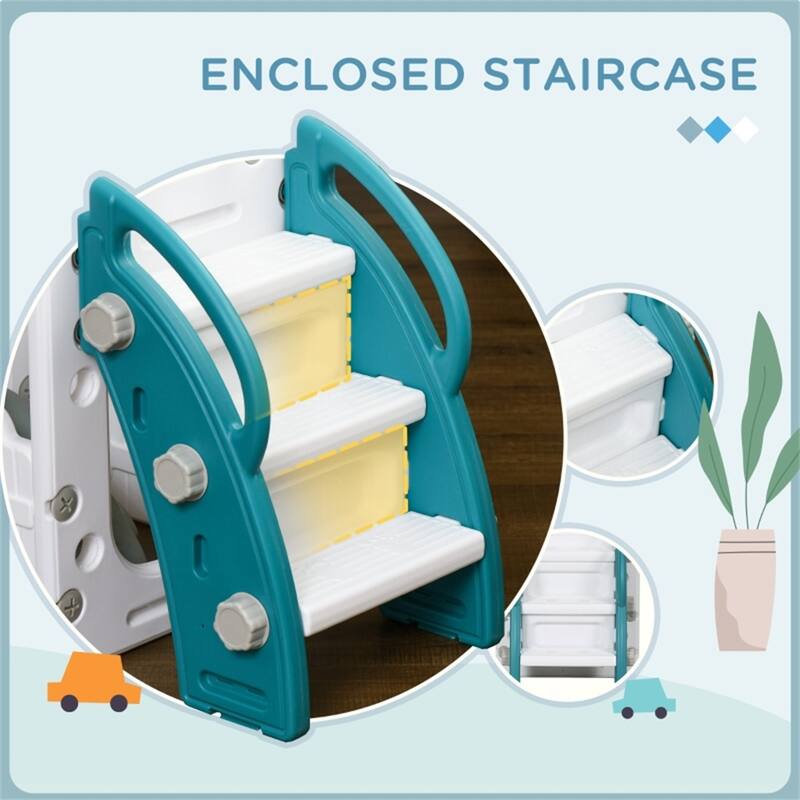 Wooden Toddler Swing Set With Slide 8-in-1 Play Outdoor - 70.1" L x 69.7" W x 39" H