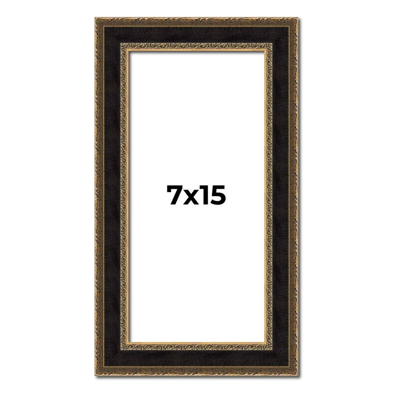 7x15 Frame Gold Antique Vintage Sold Wood Picture Frame | 1.75 Inch