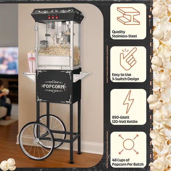 Great Northern Popcorn All Star 8-oz. Popcorn Machine and