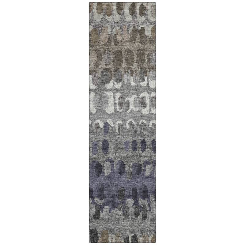Machine Washable Indoor/ Outdoor Modern Trezze Chantille Rug