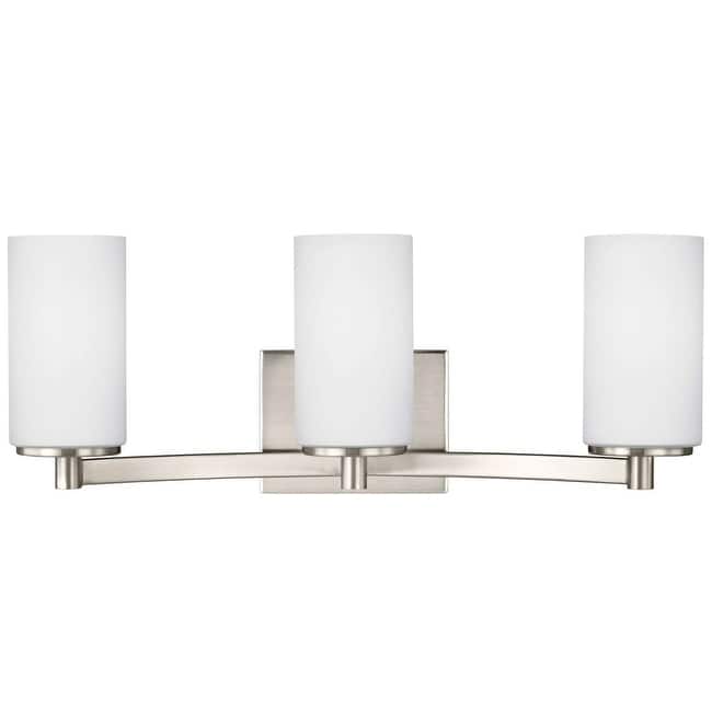 Bellevue Hamel 3 Light 21" Wide Vanity Light with Etched Glass Shade