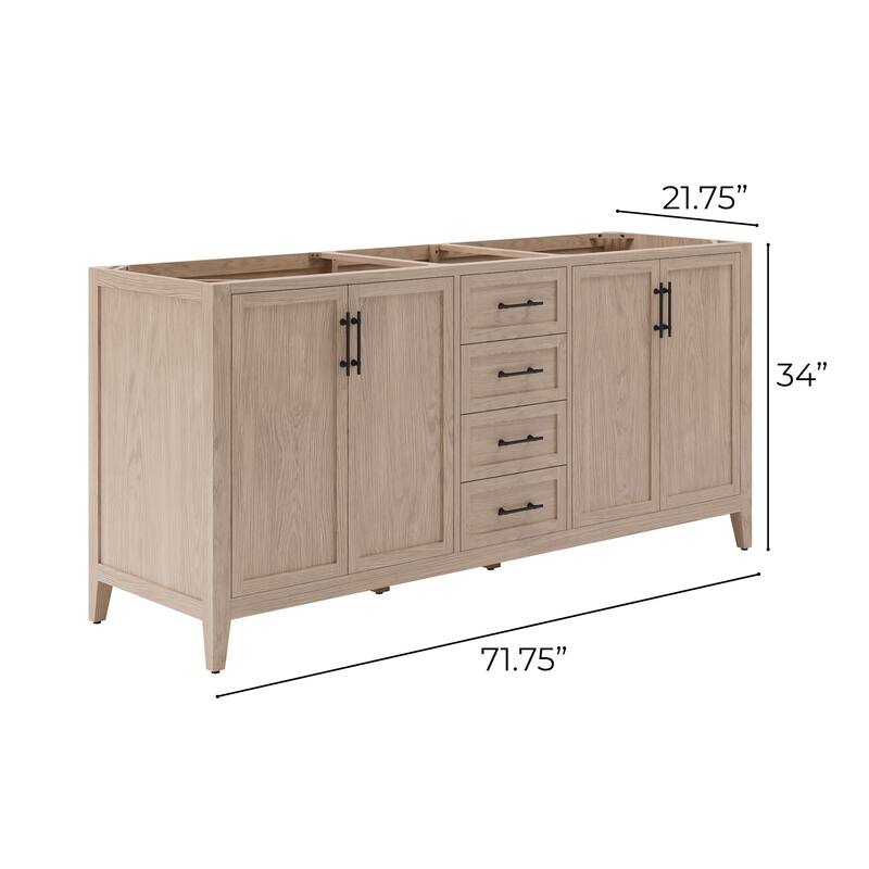 Fresca FCB4272 Silas 72" Double Free Standing Vanity Cabinet Only