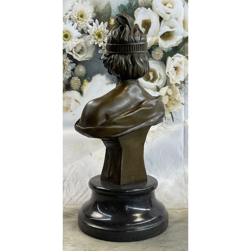 Large Sexy Goddess By French Artist Villanis Bronze Sculpture Home Decor Sale