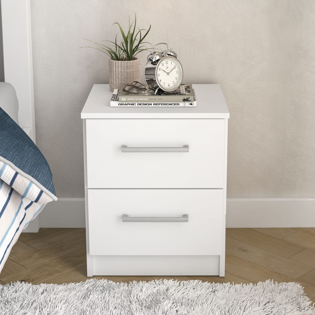Polifurniture Juliette Modern 2 Drawer Nightstand