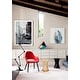 preview thumbnail 10 of 27, Retro Upholstered Dining Armchair w/ Walnut Legs