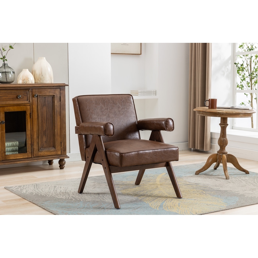 Microfiber brown sales accent chair