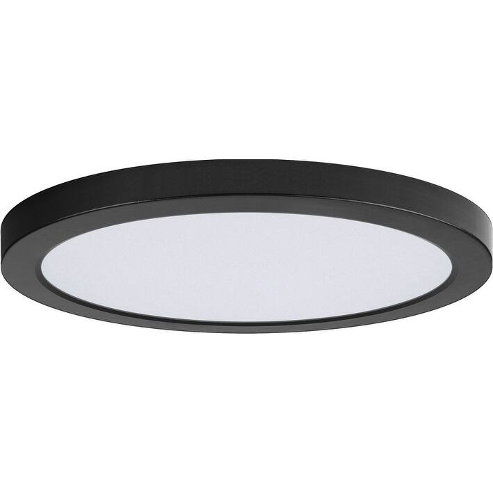 Maxim 57596WT Chip 12" Wide LED Flush Mount Ceiling Fixture - 3000K - Black