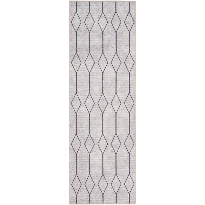 New Concept Washables Indoor only Geometric Machine Washable Area Rug