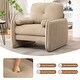 preview thumbnail 31 of 76, HOMYKA Oversized Accent Chair, Modern Sherpa Single Sofa with 2PCS Pillows