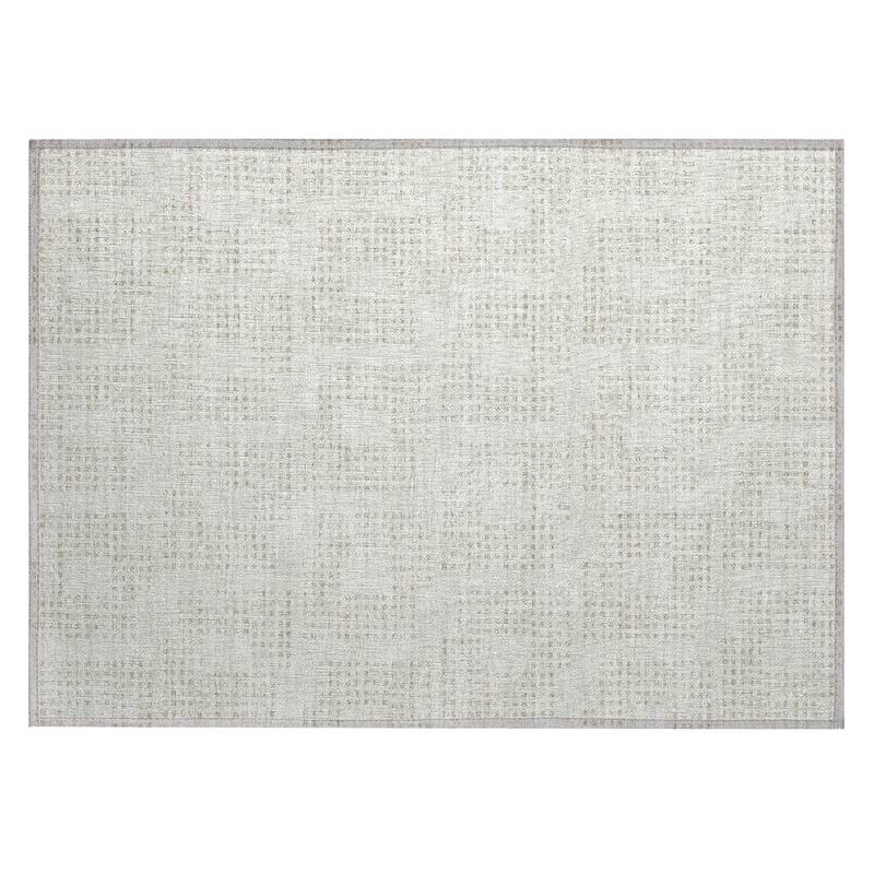 Machine Washable Indoor/ Outdoor Chantille Modern Houndstooth Rug