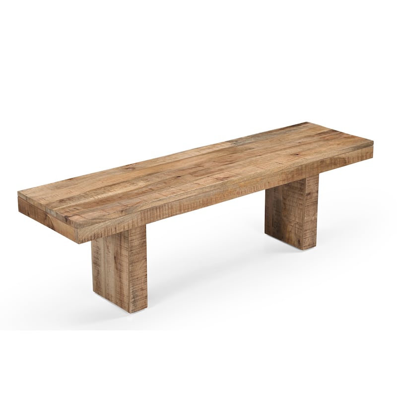 Timbergirl Natural Mango Wood Bench - 60"