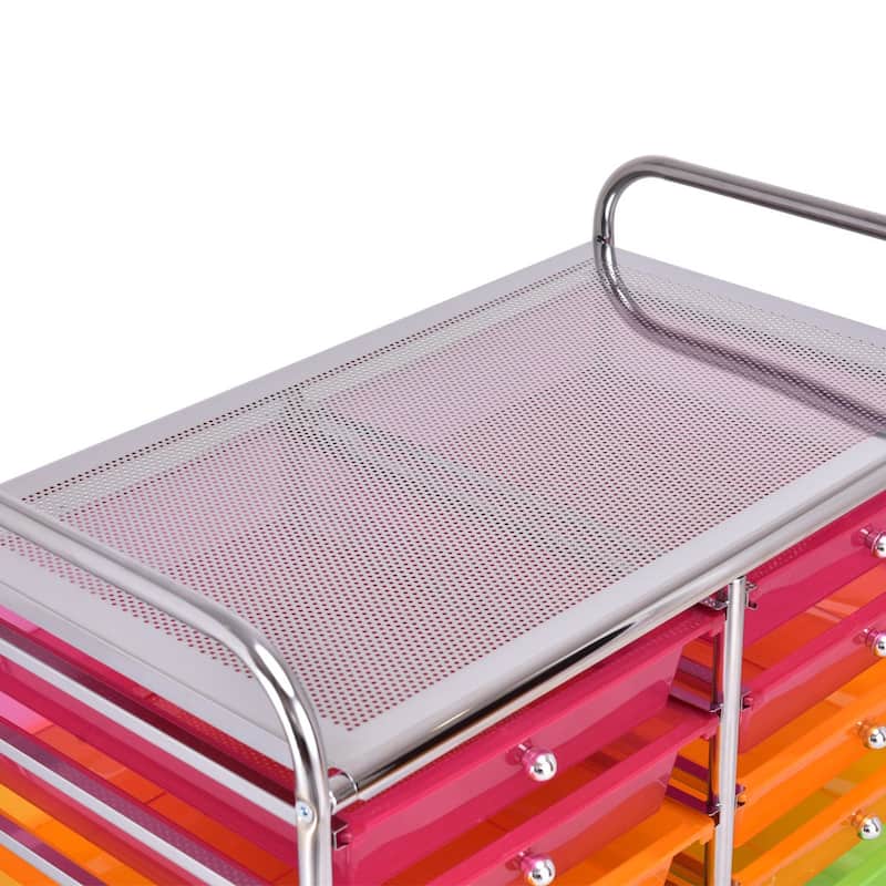 Costway 20 Drawers Rolling Cart Storage Scrapbook Paper Studio - See Details