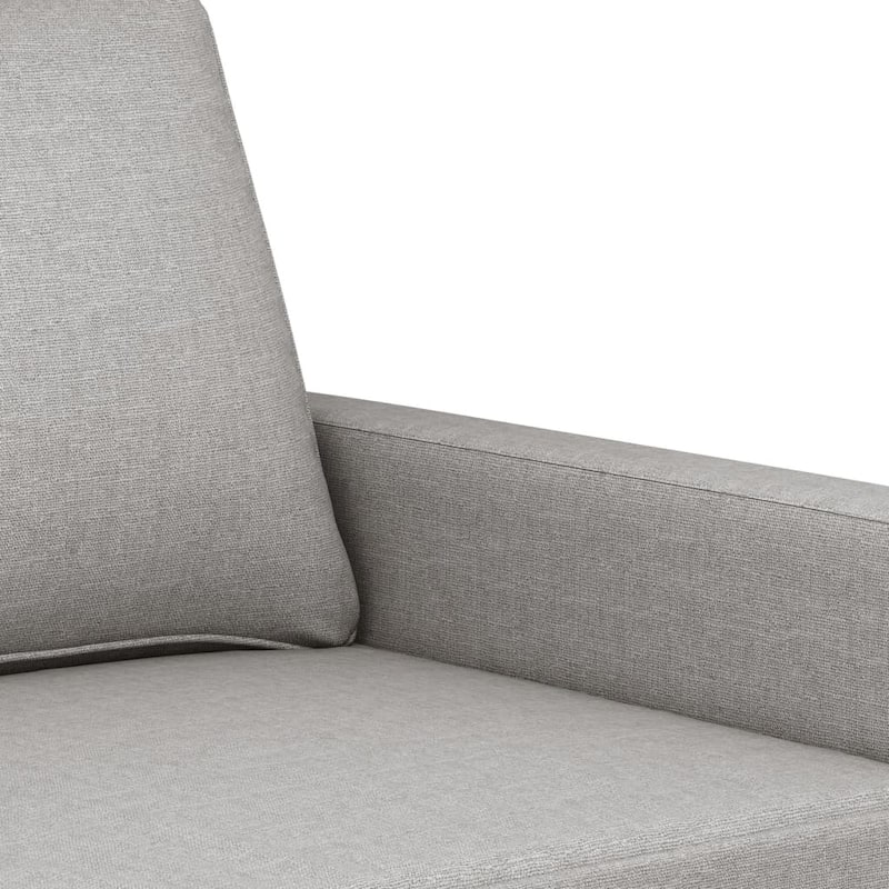 vidaXL 3-Seater Sofa Light Gray 70.9" Fabric - 78" x 30.3" x 31.5"