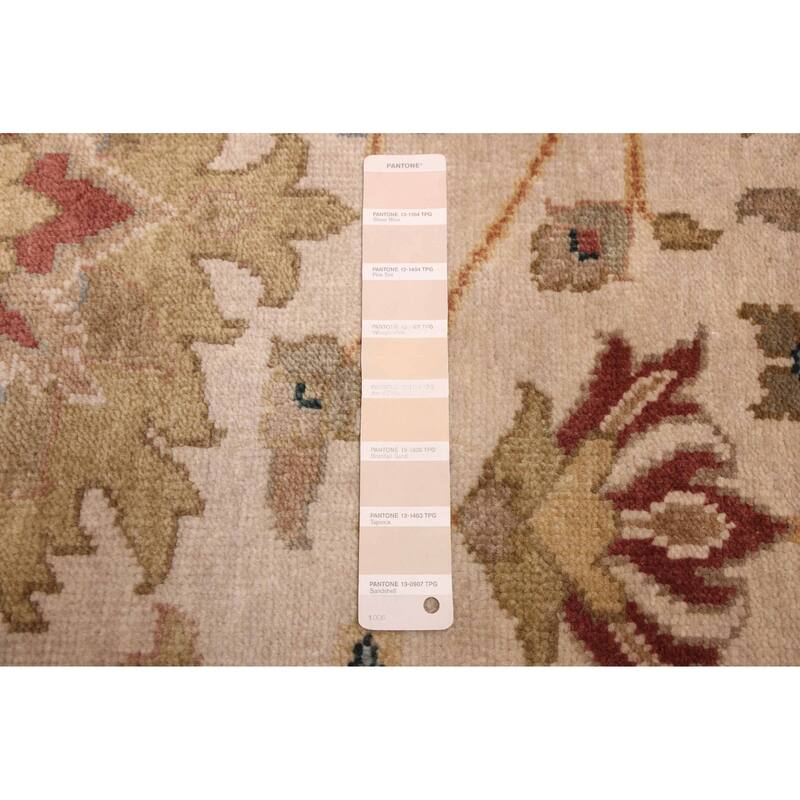 ECARPETGALLERY Hand-knotted Jules Serapi Ivory Wool Rug - 7'10 x 9'9