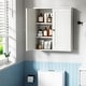 preview thumbnail 47 of 54, Futzca Bathroom Cabinet Wall Mounted, Storage Cabinet with Doors and Shelves