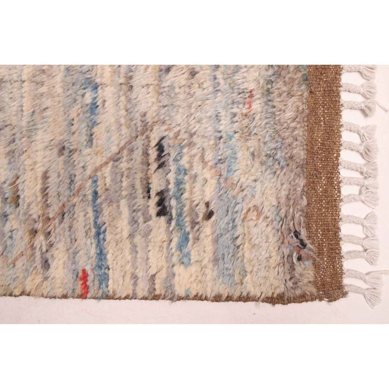 ECARPETGALLERY Hand-knotted Pak Finest Marrakesh Light Blue Wool Rug - 8'4 x 9'6