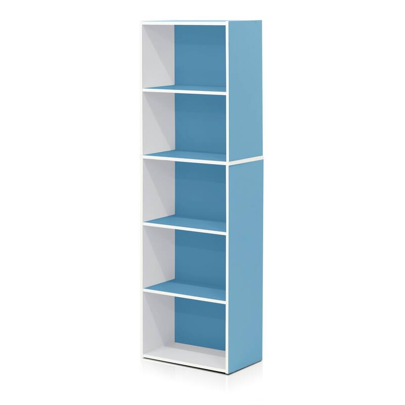 Porch & Den Hollygrove Reversible Color 5-tier Open Shelf Bookcase