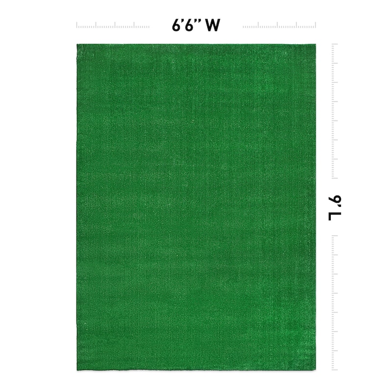 Artificial Turf Solid Grass Indoor Outdoor Area Rug