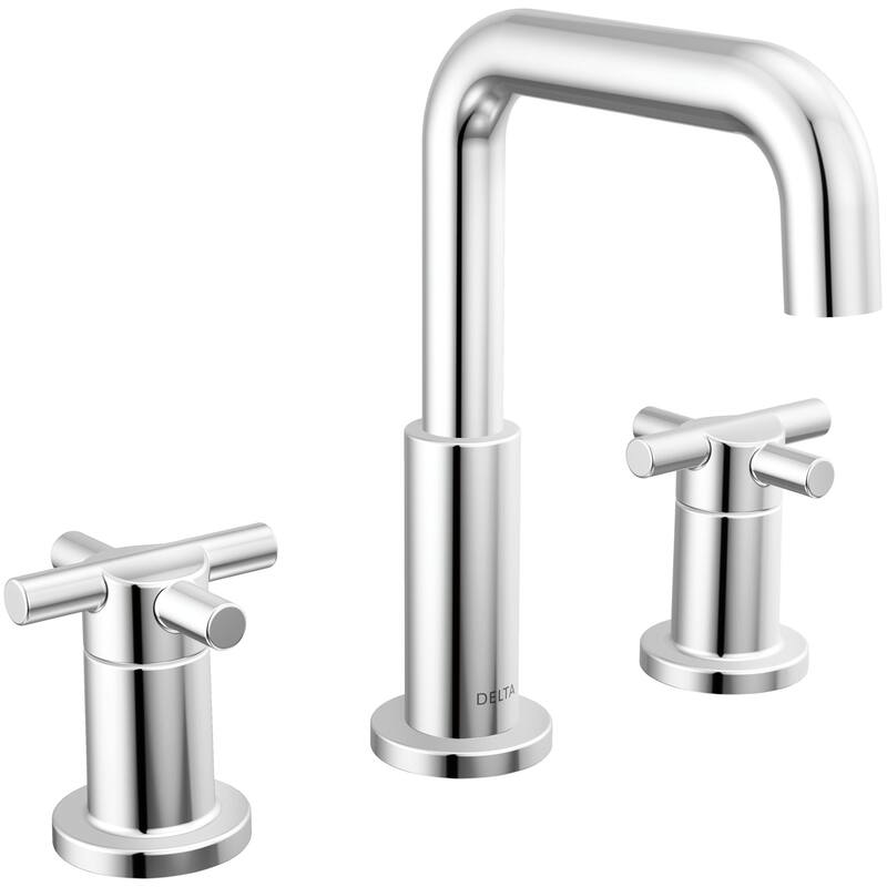 Delta 35894LF Nicoli 1.2 GPM Widespread Bathroom Faucet with Cross