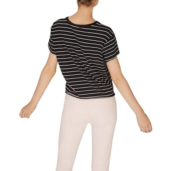 Sanctuary Womens Lou Knot Striped Tee T-Shirt Top BHFO 6440