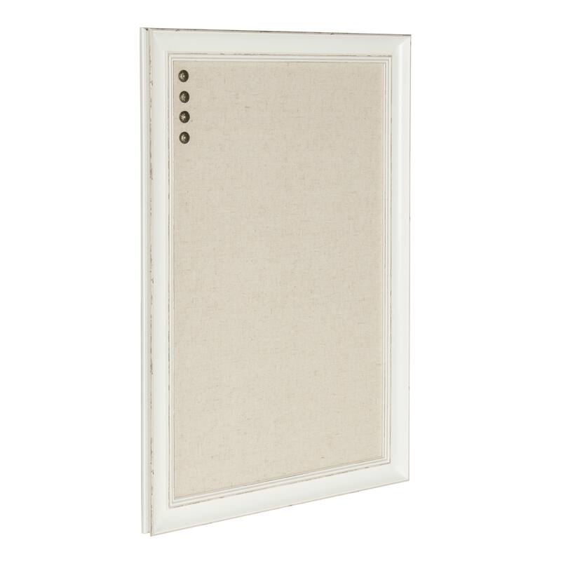 DesignOvation Macon Framed Linen Fabric Pinboard