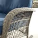 Corvus Salerno Outdoor Handwoven Resin Wicker Rocking Chair