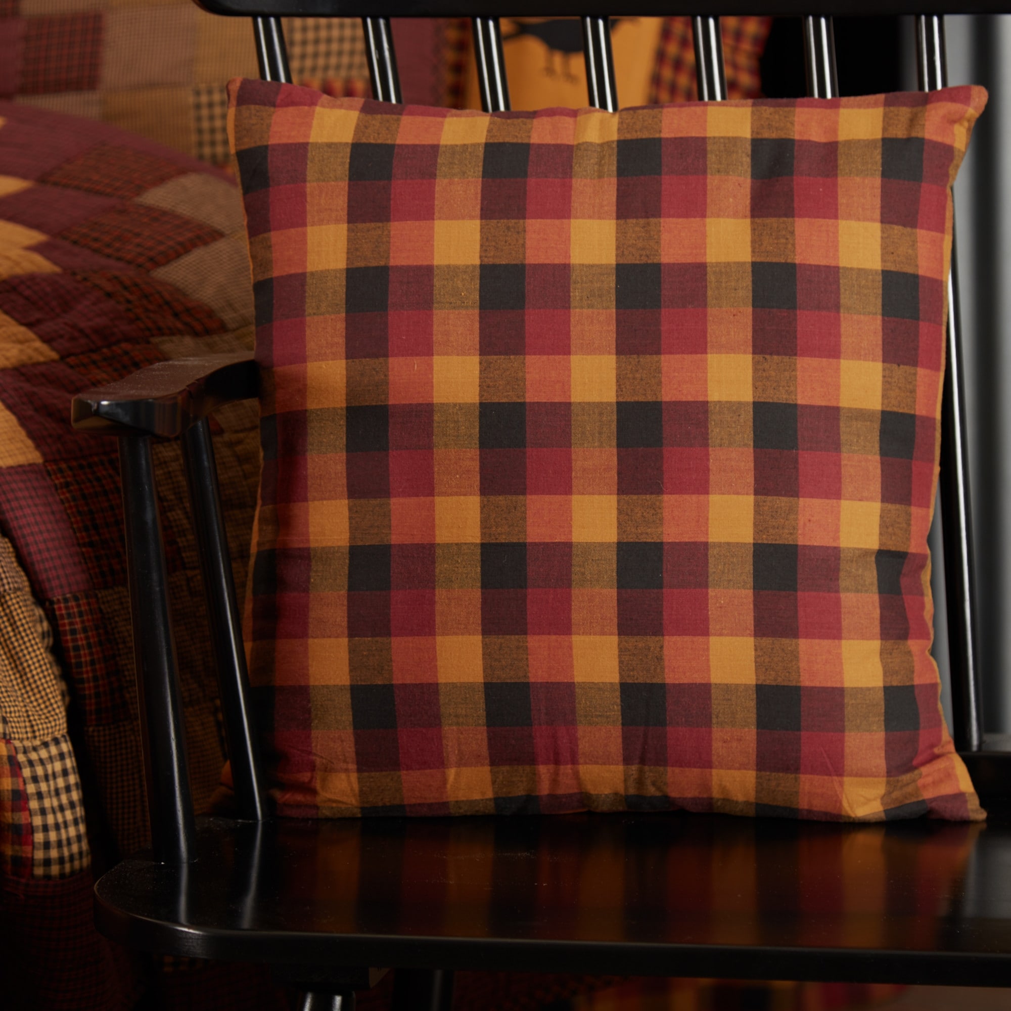 Yellow plaid 2024 throw pillows