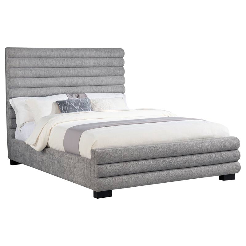 Fandango Grey Boucle Upholstered Queen Bed