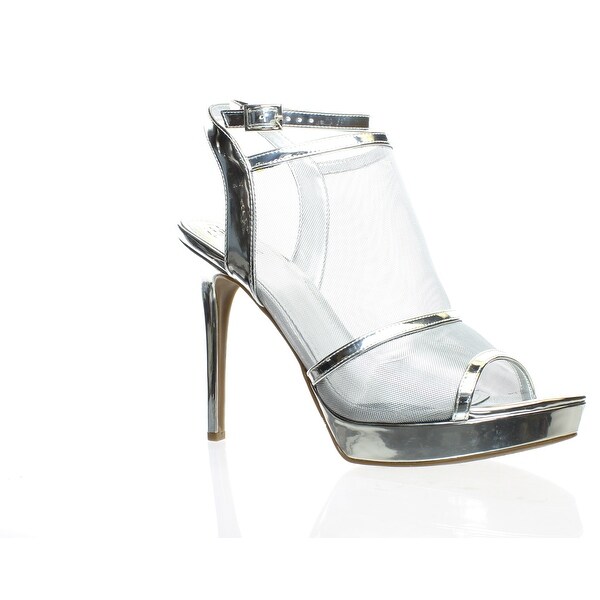 guess silver heels