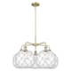 Option Antique Brass / Clear Glass with White Rope