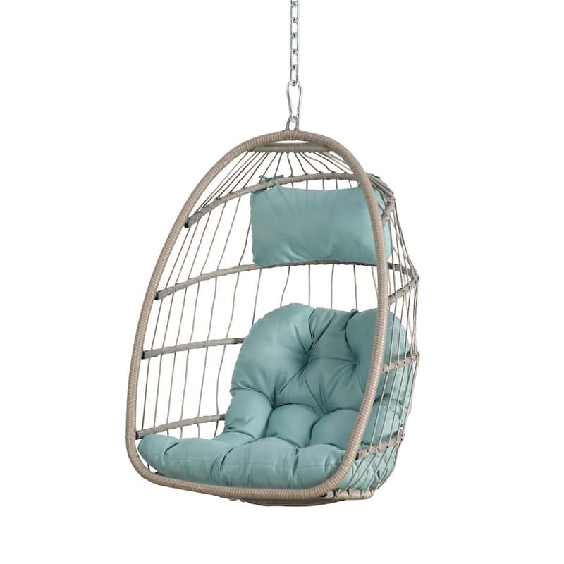 Outdoor/Indoor Wicker Hanging Chair (No Stand)