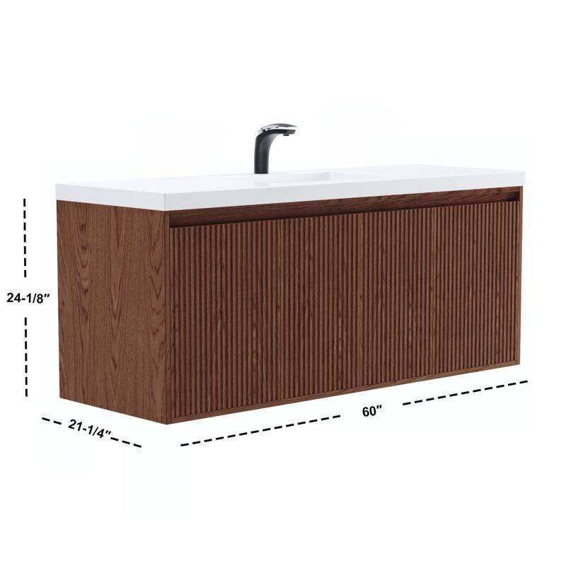 Ripple 60" Bathroom Vanity Set