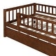 preview thumbnail 47 of 70, Wood Daybed with Trundle and Fence Guardrails
