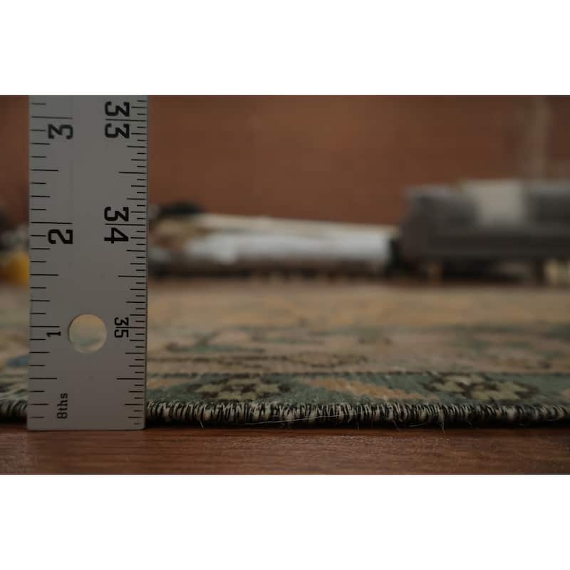 Hand Knotted Oriental 100% Wool Carpet Transitional Floral Oranges & Rust Anatolian Area Rug - 6' 10'' X 3' 8''