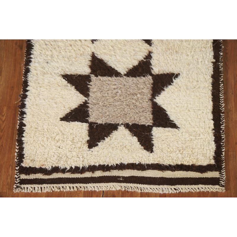 Anatolian Oriental Runner Rug Natural Dye Hand-knotted Wool Carpet - 3'0"x 10'5"