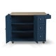 preview thumbnail 25 of 44, Homestyles Mobile Kitchen Island Cart with Wood Top and Dropleaf Breakfast Bar