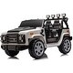 preview thumbnail 1 of 11, 12V Ride On Truck ,2 Seater Battery Powered Cars with Parent Remote Control, Leather Seat,30W*2,4WD EVA Wheels,Spring Suspension White