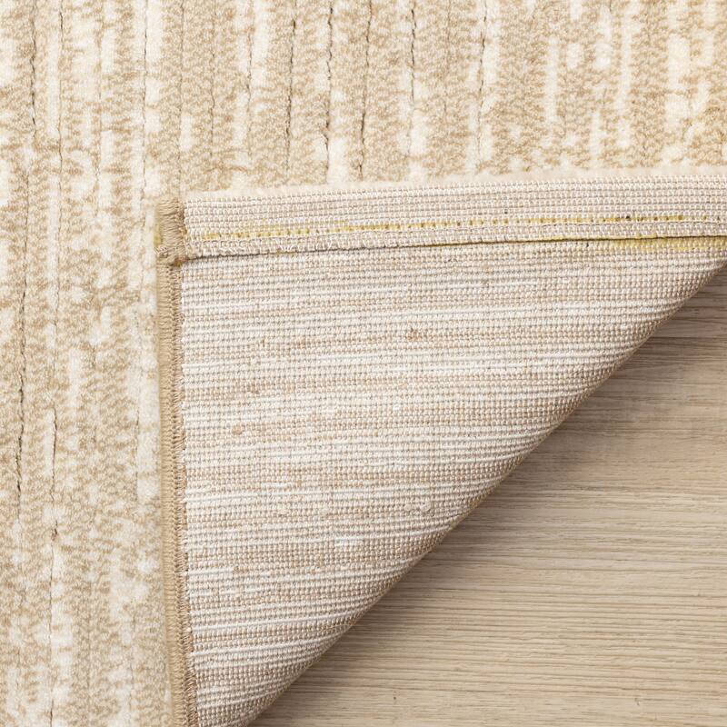 Elizabeth Collection - Neutral Stones Beige White Cream Area Rug