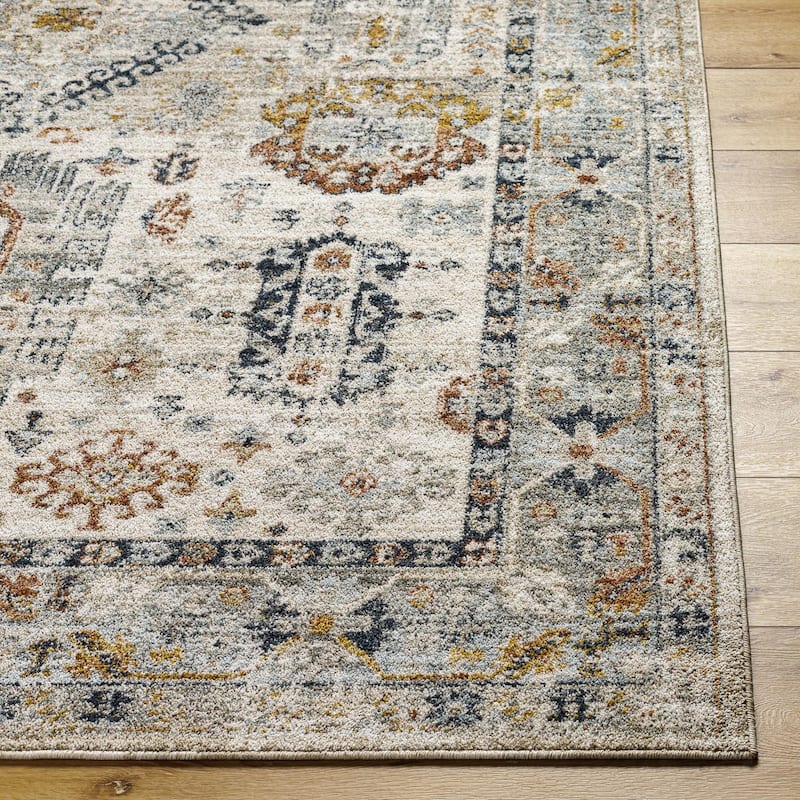 Livabliss Transitional Beckham Medallion Area Rug