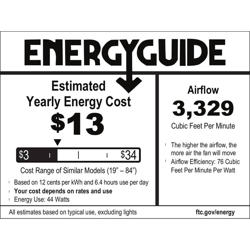 Hunter 48" Midtown Ceiling Fan with LED Light, Handheld Remote - Modern, Contemporary, Transitional