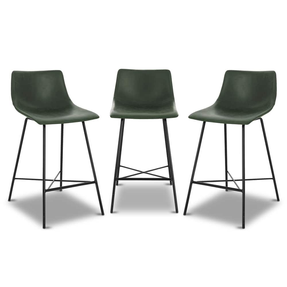 Poly & Bark Paxton 24-inch Counter Stool (Set of 3)