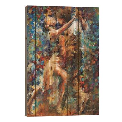 Internal Struggle Of Lust Print On Wood by Leonid Afremov - Multi-Color
