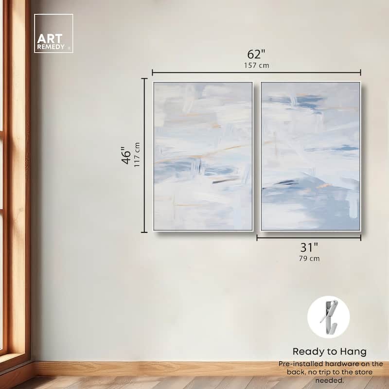 Frozen in Time I Canvas Set of 2 by Art Remedy