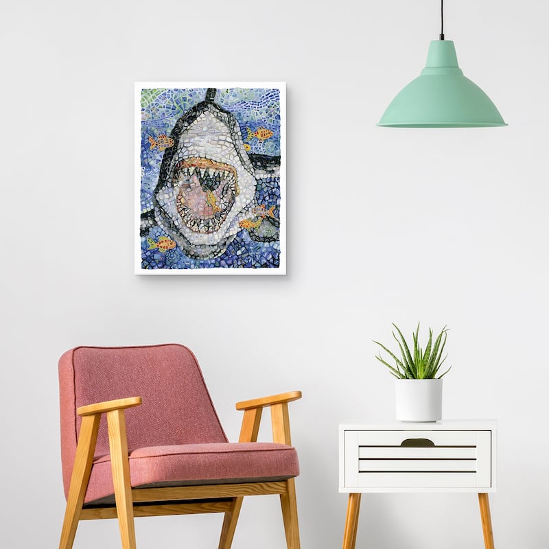 Great White by Charlsie Kelly Canvas Art Print