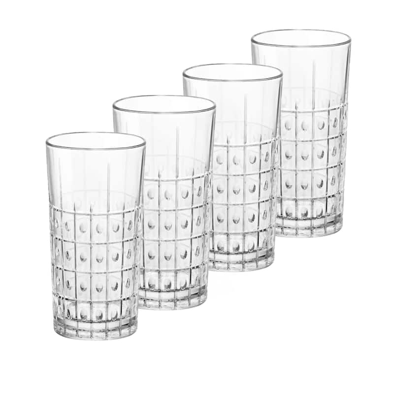 Bormioli Rocco Set of 4 Este Ounce Cooler Glasses - 16.5 oz