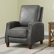 preview thumbnail 17 of 68, Spruce & Spring Alston Push Back Recliner Chair with Nailhead Trims for Living Room Dark Gray