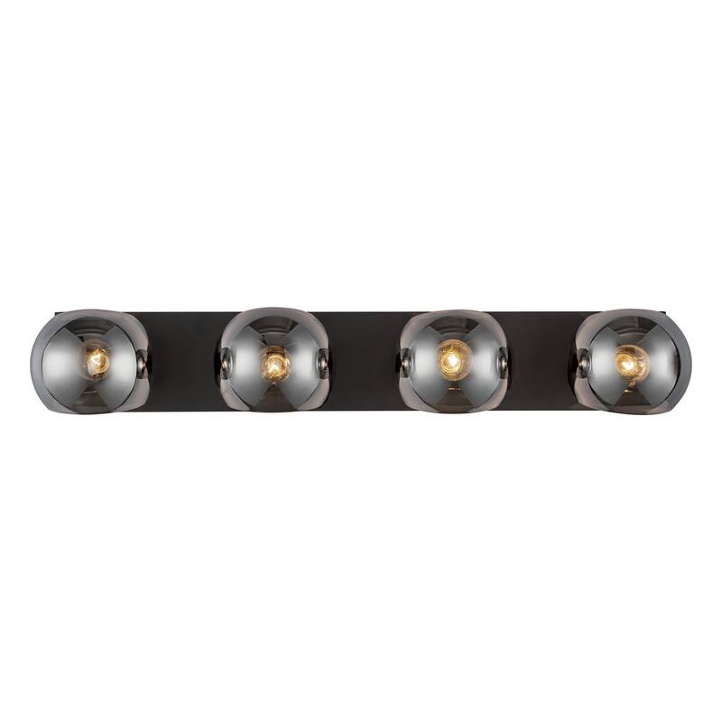 Alora Lighting VL548431SM Willow 4 Light 31" Wide Vanity Strip with - Matte Black